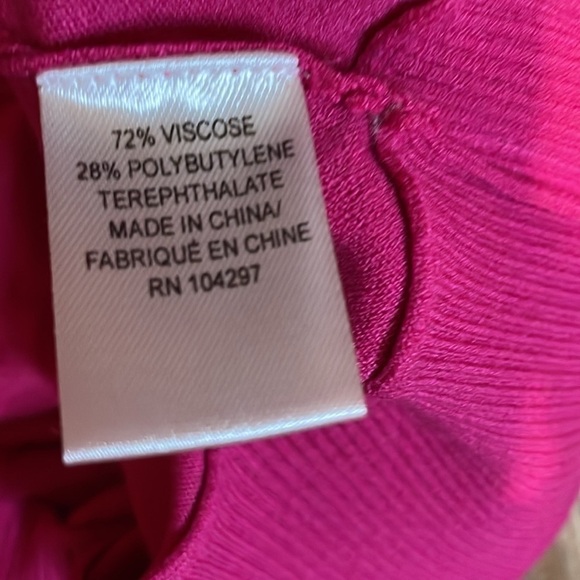 Milly women’s Large top sweater hot pink diamond cutout dolman knit 3/4 sleeve - Picture 4 of 8